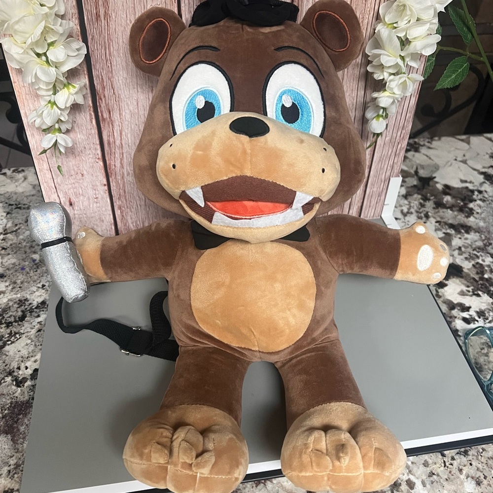 FNAF FREDDY Plush backpack with Microphone